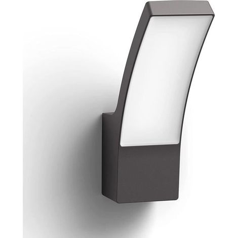 Philips myGarden - Applique d'extérieur LED 24x8 cm, 4000 K, 12 W, anthracite 929003188401 (1/5)