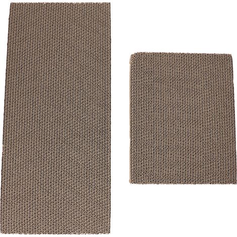 Grand tapis à gratter pour chat, en carton ondulé, protection des meubles, remplacement facile (1/5)