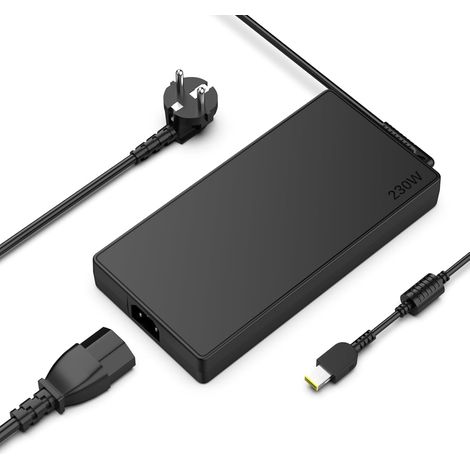 Chargeur 230 W pour Lenovo Legion 5 7 5P C7 S7 Y545 Y540 Y530 Y920 Y740 Y730 Y720 R720 Y900 Y910 Y7000 Thinkpad ThinkPad P50 P51 P5220 P53. P70 P71 P72 P73 P17 P16 P15 ThinkBook (1/5)