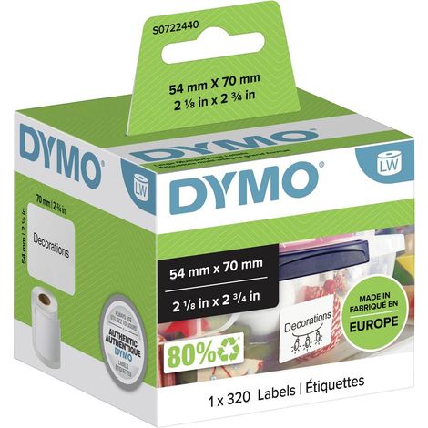 DYMO LW - Multi-Purpose Labels - 54 x 70 mm - S0722440 Bianco Etichetta per stampante autoadesiva (1/5)