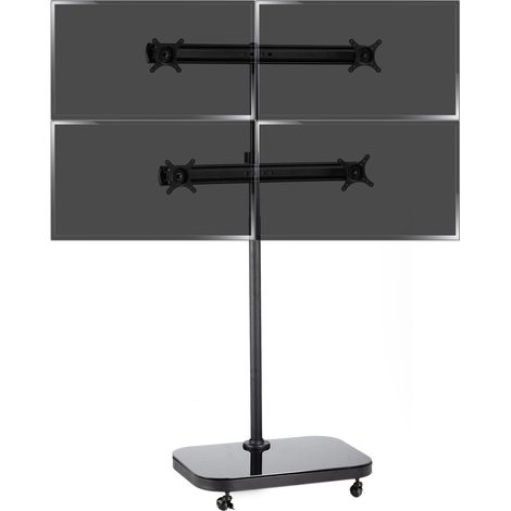 BeMatik - Support du TV VESA 50 75 100 pour 3 écrans dans une matrice du 2x2 (1/5)