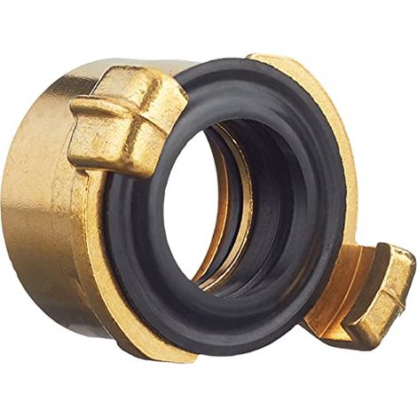 GARDENA 07109-20 Ottone Elemento filettato con incastro a denti Innesto a denti, 30,3 mm (1) IG (1/4)