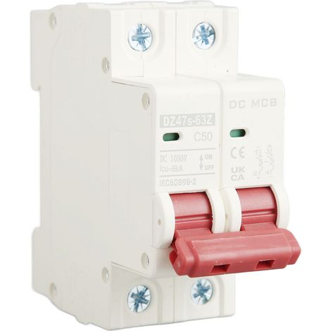 6000-A-Gleichstrom-Leistungsschalter, Kurzschlussschutz, 2-poliger 50-A-1000-V-PV-Leistungsschalter (1/5)