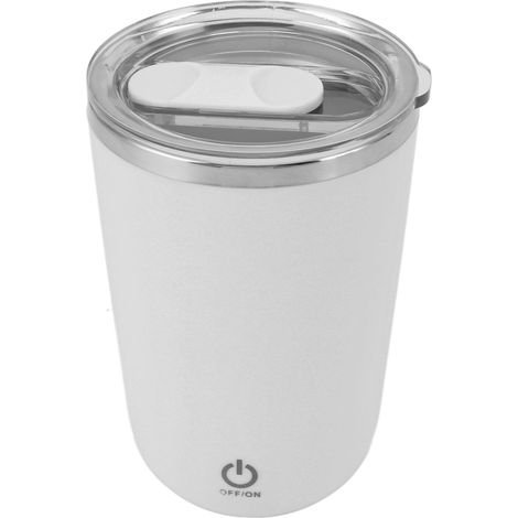 Tasse électrique mélangeur USB 350 ml étanche, gobelet automatique auto-agitateur blanc, cafetière sans fuite (1/5)