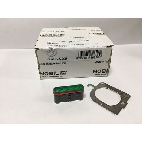 Packung mit 5 rechteckigen Belüfter neoperl pl rc 28x7 Nobili RAEK222/28  Belüfter