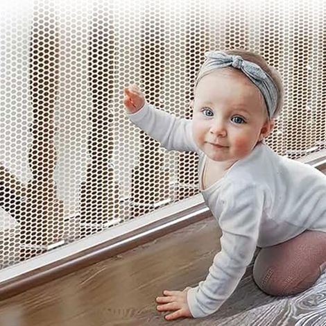 de Protection pour Enfants et Bébés - Barrière de Sécurité Anti-Chute pour Balcon, Escaliers et Clôture (1/5)