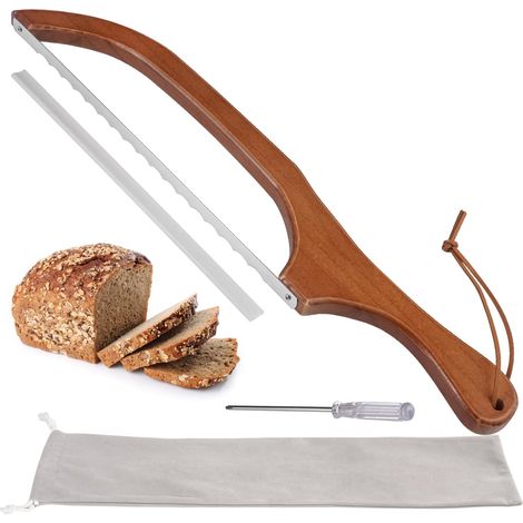 Couteau à Pain, 40cm pour Couper Tous Les Types de Pain, gâteaux, Fruits Trancheuse à Pain Dentelée Acier Inoxydable, avec scie dentelée, pour la cuisine et la Maison (1/5)