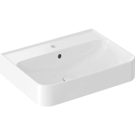 Ravak - Waschbecken 60x46 cm, mit Überlauf, Armaturenloch, Mattweiß XJX01160005 (1/5)