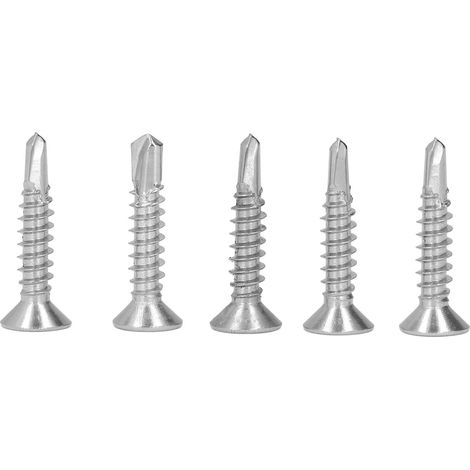 200 vis autoperceuses à tête fraisée cruciforme en acier inoxydable 410, longueur nominale 25 mm, M4.2‑18 (1/5)