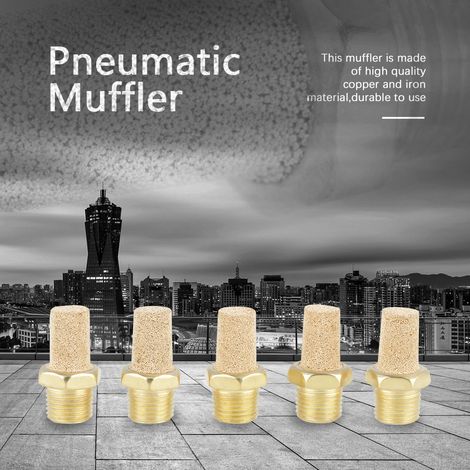 25-teiliges Set G1/8 Außengewinde Pneumatischer Luftauslass-Geräuschfilter Schalldämpfer (1/5)