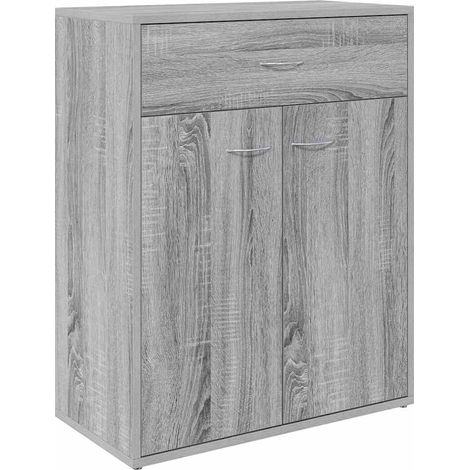 Maison Exclusive - Credenza Grigio Sonoma 60x30x75 cm in Legno Multistrato (1/5)