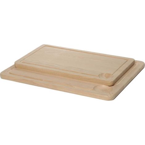Planche Bois avec Rigole 35X20X1.6 cm - Matériel CHR Pro