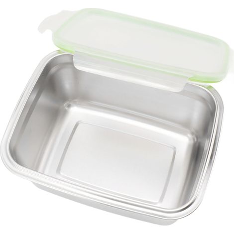 Auslaufsichere Lunchbox aus Edelstahl 304 zur Aufbewahrung von Speisen, quadratisch, Bento-Box, 2800 ml (1/5)
