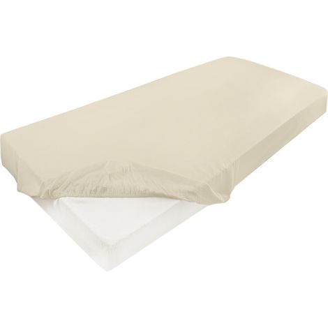 Satin-Spannbetttuch 140x200x25, ecru02, MATEX (1/5)