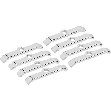8 pièces barres d'écartement de fixation cache-culbuteur chromé argenté pour Chevy 283 305 327 350 (1/5)