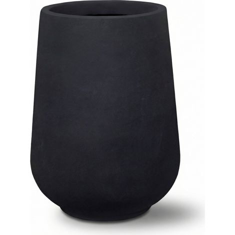 Copri vaso preforato MONOLITH 40x53cm nero opaco