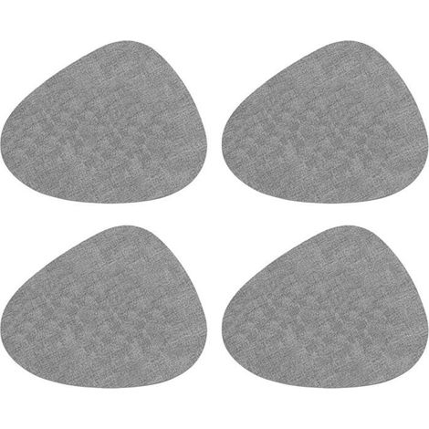 4 pièces sets de table ronds antidérapants et lavables, pour table de cuisine et salle à manger, Gris, 45 cm (1/5)
