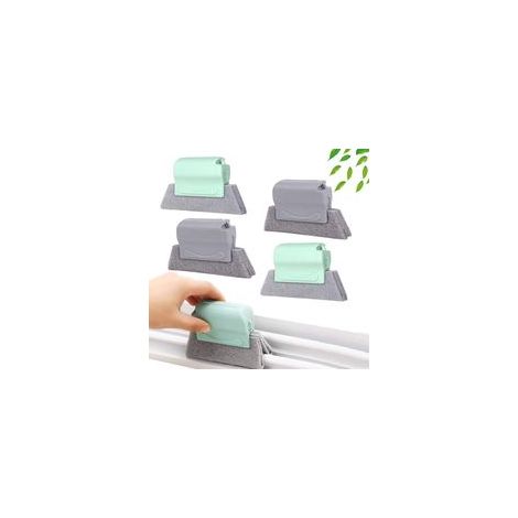 Lot de 4 brosses de nettoyage créatives pour rainures de fenêtre, tous coins – (1/5)