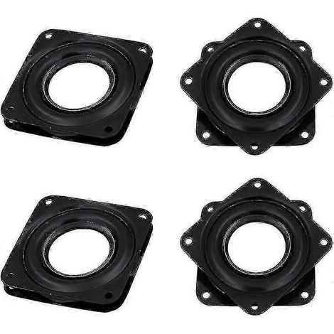 Plateau tournant carré pivotant - Lot de 4, roulement à billes en acier pour plateau tournant Lazy Susan (1/5)