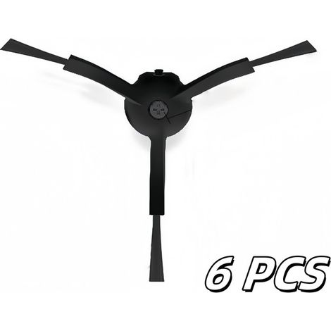 6 Seitenbürsten, Ersatzteilset kompatibel mit Roborock Q Revo Master/Q Revo Slim