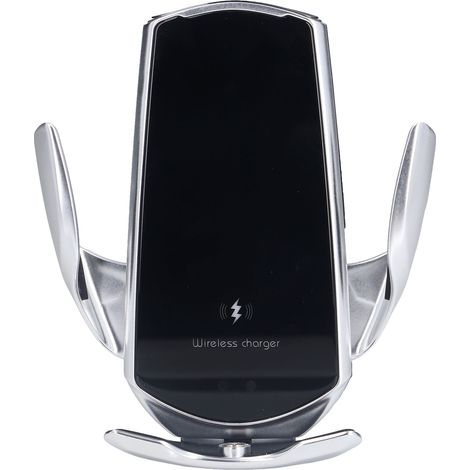 Chargeur sans fil pour voiture, alimenté par USB, support de téléphone pour voiture, chargeur intelligent à capteur infrarouge pour voiture (1/5)