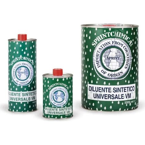 Diluente sintetico a base di alchidica media e lungo olio, per smalti e vernici sintetiche -0.5 Lt (1/4)