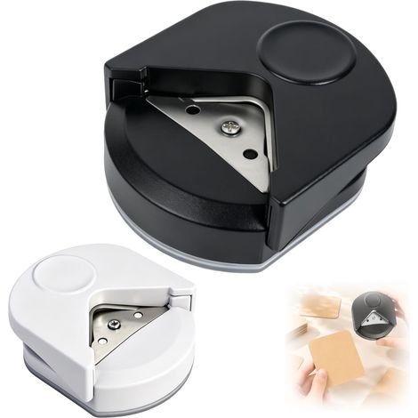 Lot de 2 perforatrices d'angles arrondis – Mini-arrondisseur d'angles portable pour projets créatifs (1/5)
