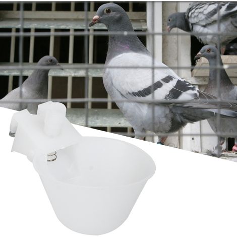 Lot de 12 abreuvoirs automatiques suspendus pour oiseaux (cailles, pigeons, etc.) - Équipement d'alimentation pour oiseaux en cage (1/5)