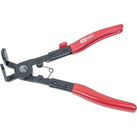 Pince pour colliers de serrage coudée