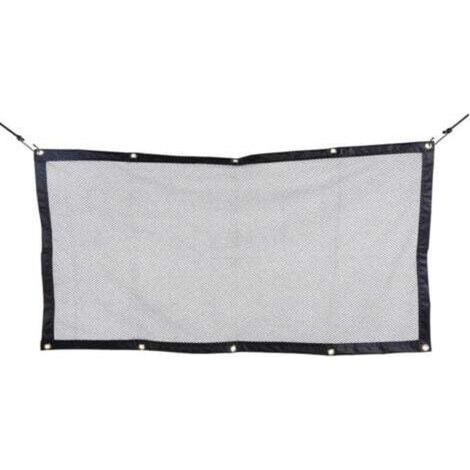 Filet pour Voiture pour Animaux Portable Filet de Protection Voiture Séparation pour Chien Chat Filet avec Crochets et Cordes Grille de Séparation Universelle pour Voiture 115cm×62cm (1/5)
