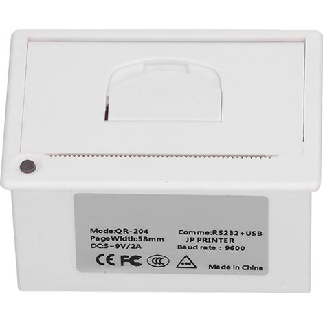 Imprimante thermique embarquée 58 mm, interface USB RS232, machine d'impression en ligne pour étiquettes et reçus d'expédition