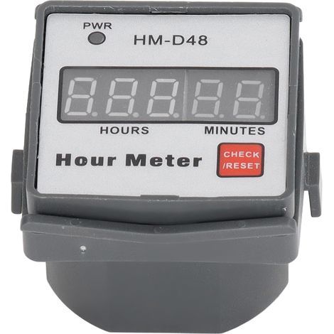 Digital display hour meter 0-999.99h, AC 220V timer for motor equipment (1/5)