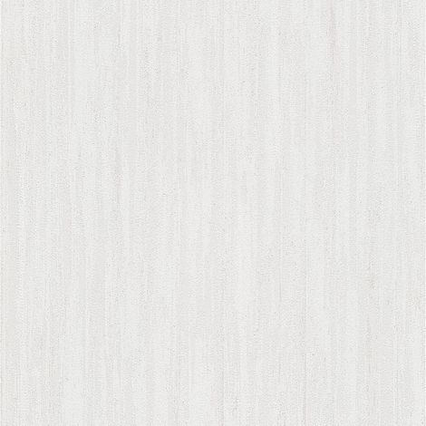 BRICOFLOR Papier Peint uni blanc  Papier Peint texturé blanc pour salon, couloir & plus  Tapisserie intissée monochrome blanche (1/5)