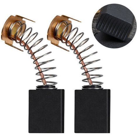 Balais de charbon moteur, balais de charbon durables de qualité supérieure, 12 x 8 x 5 mm compatibles avec les meuleuses d'angle (10 paires) (1/5)