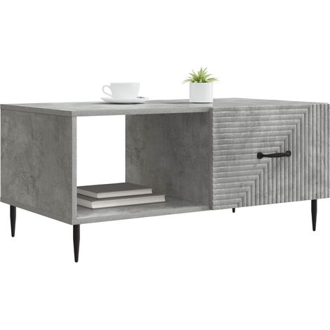 Maison Exclusive - Tavolino da salotto Grigio Cemento 90 x 50 x 40 cm