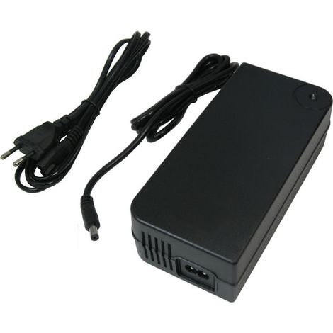 Trade-Shop Netzteil Ladegerät Ladekabel 3A für 36V Akkus mit 5,5mm x 2,5mm Rundstecker und integrieter Lüftung für E-Bike Elektrofahrrad Pedelec Elektro Fahrrad Akkus zum Aufladen