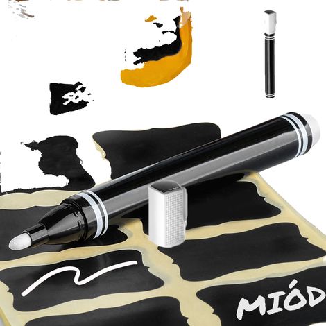 Rotulador de tiza, tinta de tiza no tóxica, punta de 5 mm, apto para vidrio y pizarras, tinta a base de agua, certificado CE. (1/5)
