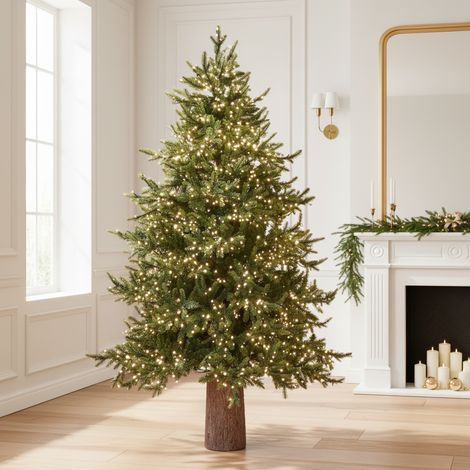 EDG Enzo De Gasperi Albero di Natale Pino Luxury H 300 Cm D 186 Cm con 7.000 Led Verde