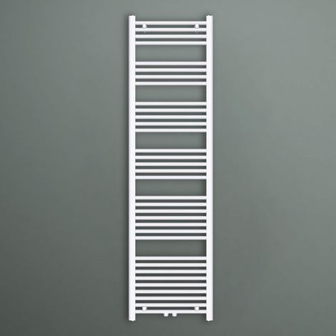 Mai & Mai Badheizkörper Handtuchheizkörper Badheizung Heizkörper bad 50x180cm Weiß Seitenanschluss & Mittelanschluss Handtuchtrockner Röhrenheizkörper