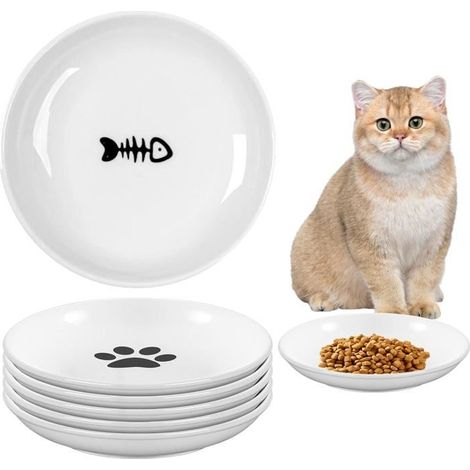 Keramik-Katzennapf, Hundenapf, 6-teiliges Set: Hundenapf, Katzennapf, Katzennapf, Kätzchennapf, Katzennäpfe (1/4)