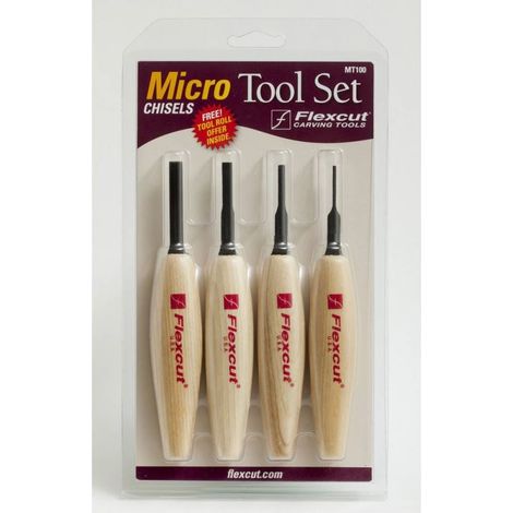 Ensemble de micro-gouges pour sculpture sur bois Flexcut MT100