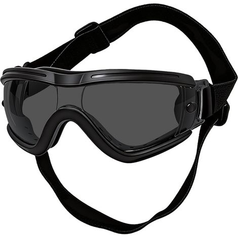 Lunettes Pour Chien - Protection Uv - Anti-Vent - Bandeau Ajustable - Pour Chiens De Petite Taille - Noir