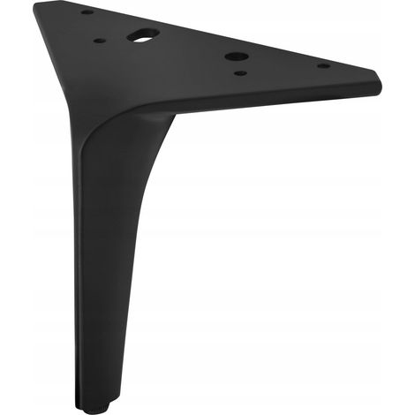 Pata de mueble SL038 negra mate H160 (1/5)