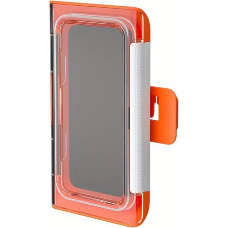 Support de téléphone de douche, fixation murale étanche pour salle de bain, écran tactile rotatif antibuée (1/5)