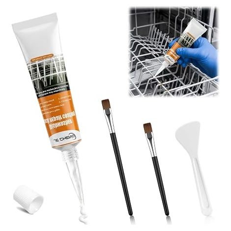 Kit Réparation Panier Lave-Vaisselle, Revêtement Imperméable Caoutchouc Liquide pour Réparer Revêtement Abîmé et Pointes de Panier (1/5)