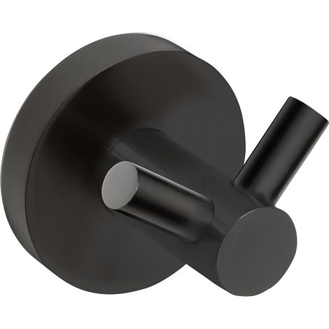 Crochet double X-ROUND BLACK, noir mat (1/2)