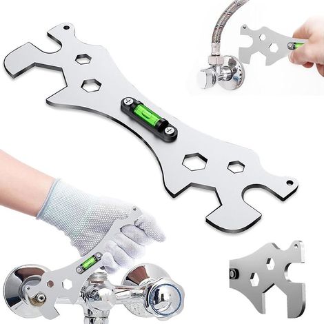 (8 30 mm)Clé de Douche Multifonctionnelle, Outil d'Installation Et d'Entretien de Salle de Bain, pour Vis Hexagonale 8 30 mm (1/5)