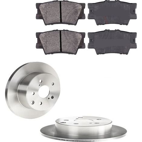 KIT FRENI POSTERIORI compatibile con TOYOTA RAV 4 IV (A4) - DISCHI + PASTIGLIE OEM: P 83 089 / 17808 /SOSTITUZIONE DIRETTA/BASSA POLVERE/SILENZIOSO (1/5)