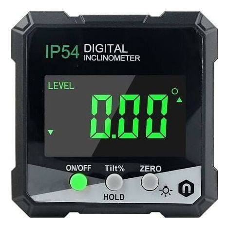 Rapporteur numérique, rapporteur/niveaumètre à écran LCD, inclinomètre magnétique, mesure d'angle numérique (1/4)