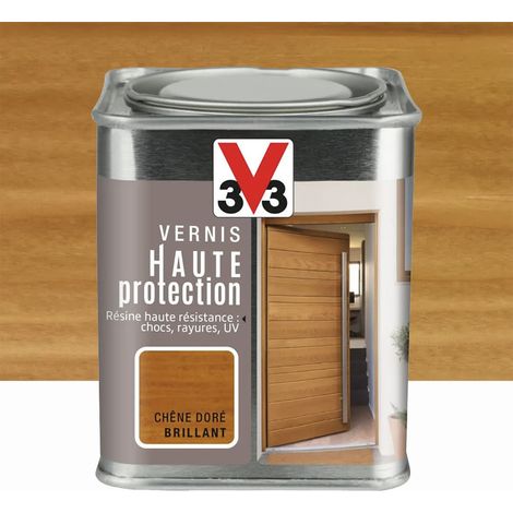 Vernis bois V33 Haute Protection Chêne doré brillant 0,25 L (1/2)